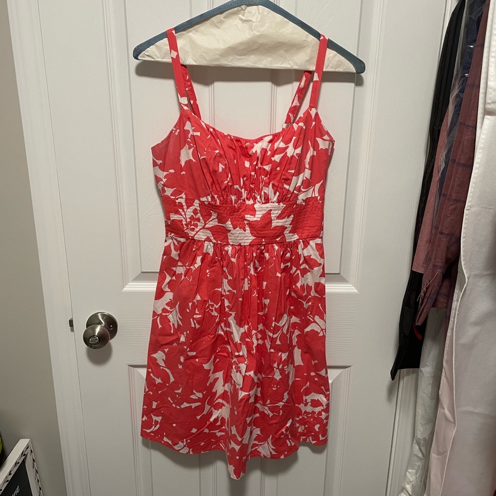 Coral Summer Dress EUC